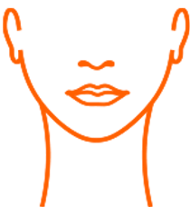 Sofwave under chin treatment area illustration, Square Mile Clinic, City of London